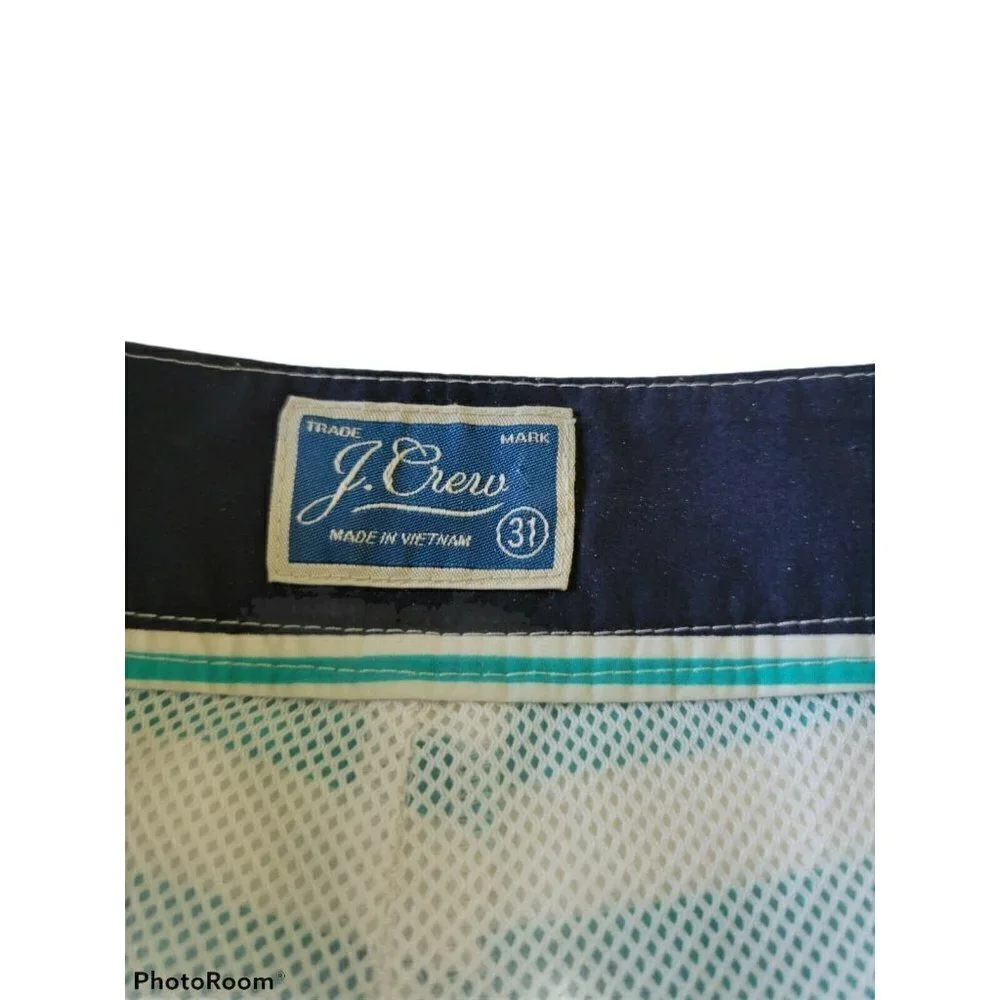 J. Crew Men's Swim Trunks Board Shorts Size 31 Lin